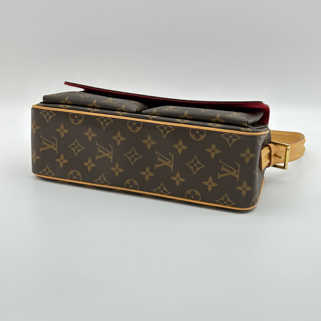 Louis Vuitton Viva Cite MM Shoulder Bag Monogram Canvas M51164