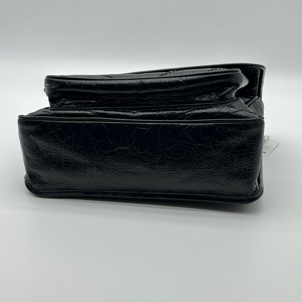 Saint Laurent Paris Niki Leather Chain Shoulder Bag Black