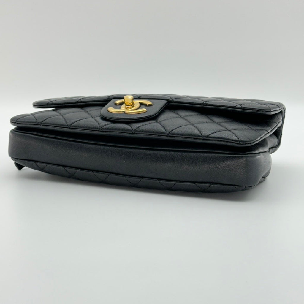 CHANEL A67488 chain shoukder bag ambskin Gold Tone Metal Single Flap
