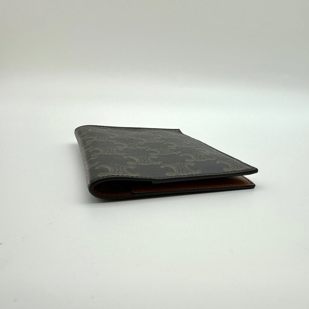 Celine Triomphe PVC & leather Notebook cover Brown