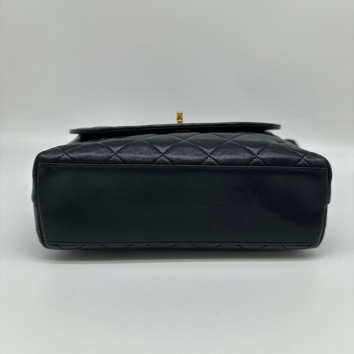 Chanel Quilted Lambskin Vintage Coco Black Shoulder Bag