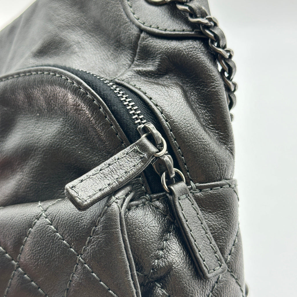 Chanel Quilted Leather Black Chain Shoulder Bag