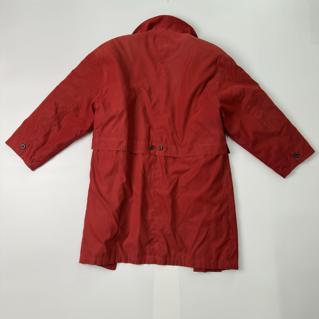 Burberrys red trench coat vintage red
