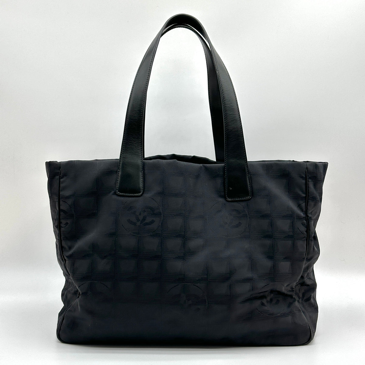 Chanel Nylon New Travel Line MM Black Tote Bag