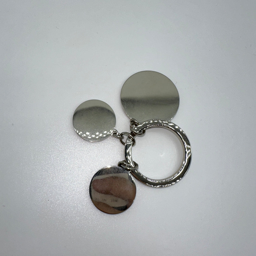 Chanel Silvertone Metal and Resin Rouge Coco Charm Key Chain and Bag Charm