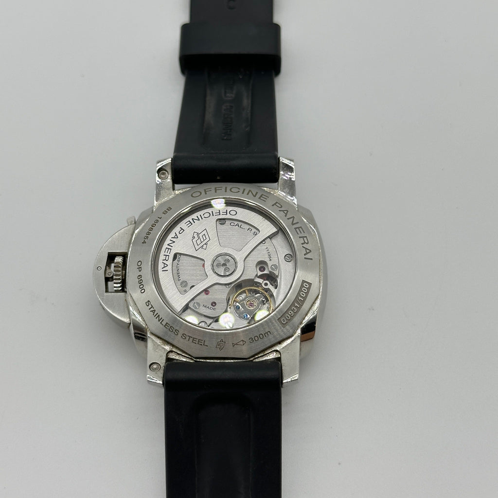 Panerai Luminor GMT Stainless Steel Black Rubber Watch