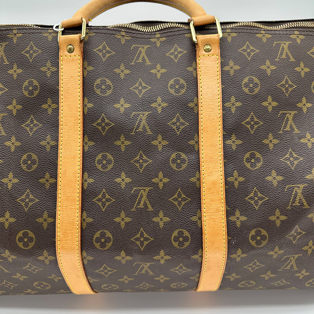 Louis Vuitton Monogram Canvasm Keepall Bandrière 60 M41412 Boston Tasche