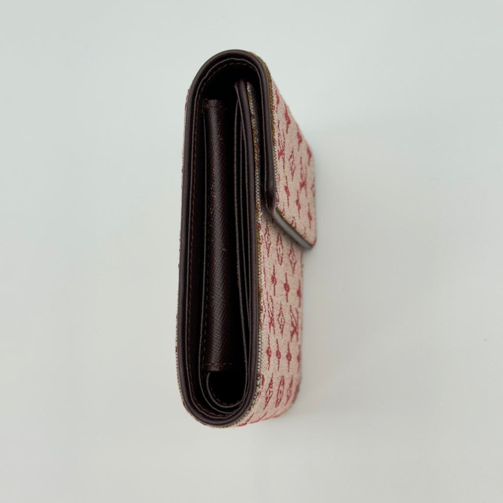 LV Louis Vuitton Monogram Mini Wallet strawberry pink vintage M92241