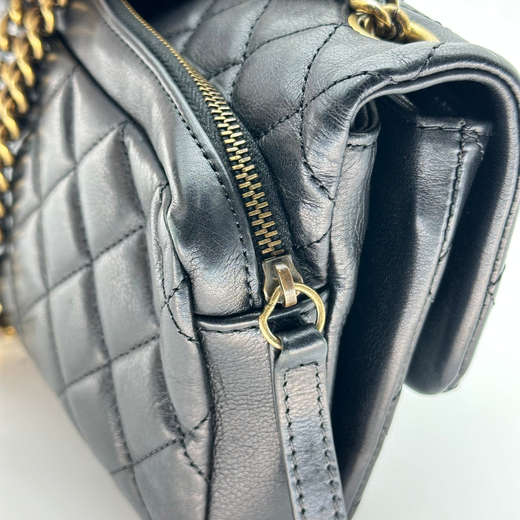 CHANEL A67488 chain shoukder bag ambskin Gold Tone Metal Single Flap