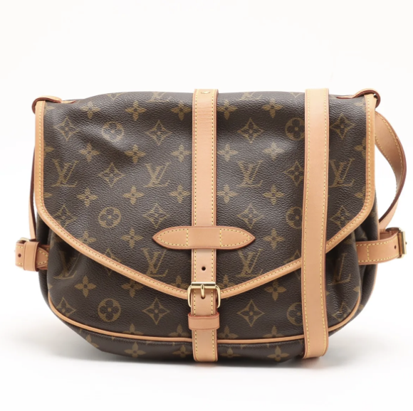 Louis Vuitton Monogram M42256 Saumur Shoulder Bag CrossBody