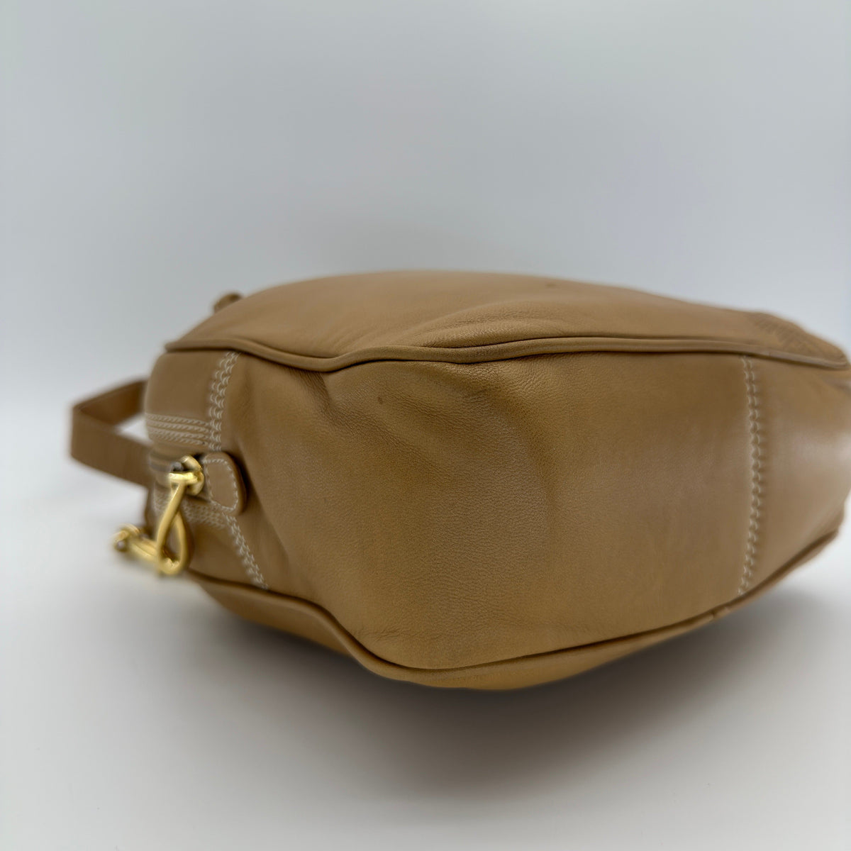 Loewe Anagram Lambskin Beige Chain Shoulder Bag