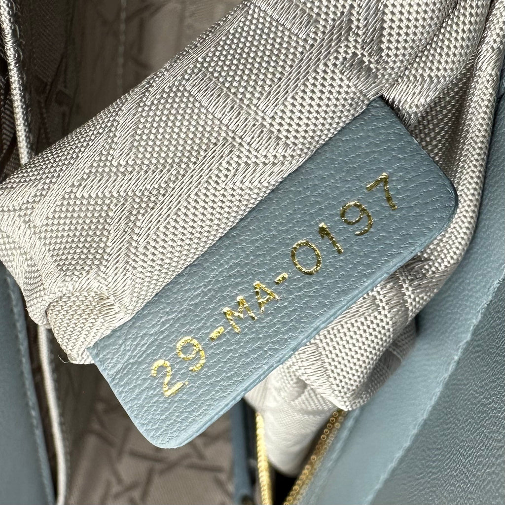 Christian Dior Lambskin Small My ABCDior Lady Dior Grey
