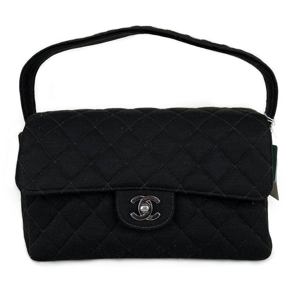 CHANEL Matelassé Coco Mark Double-Faced Cotton Handbag 4 Series