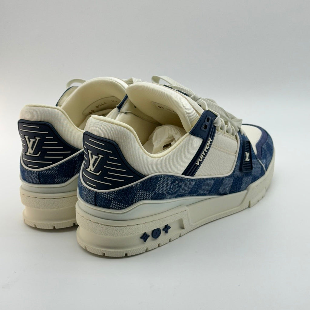 Louis Vuitton Damier LV Trainer Blue White Sneakers