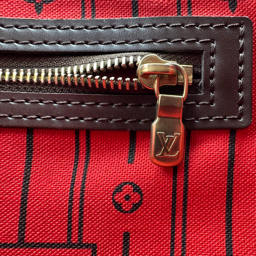 Bolso Neverfull MM de Louis Vuitton en lona Damier Ebene