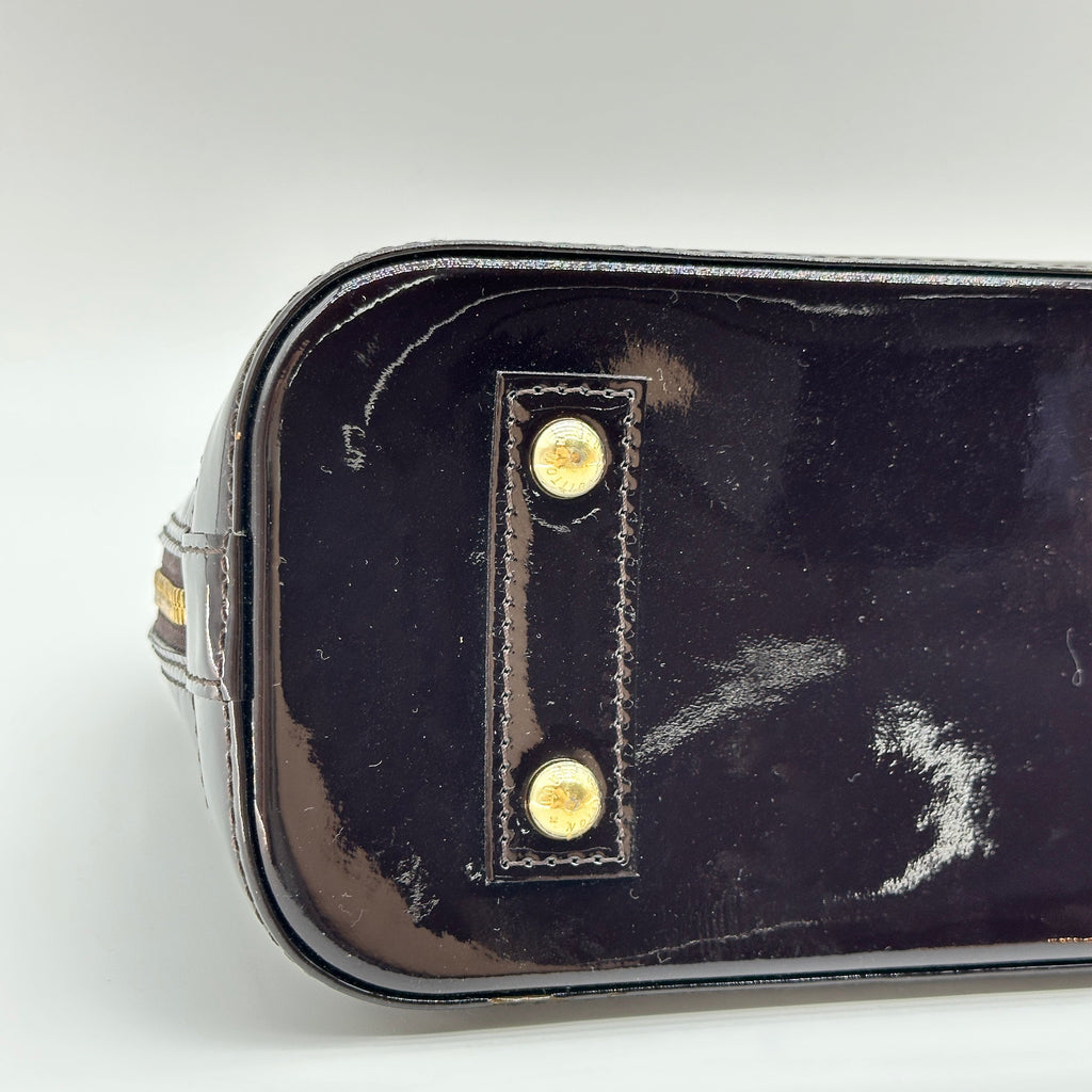 Louis Vuitton Vernis Alma BB M91678 CT1158 Purple There was an RFID response
