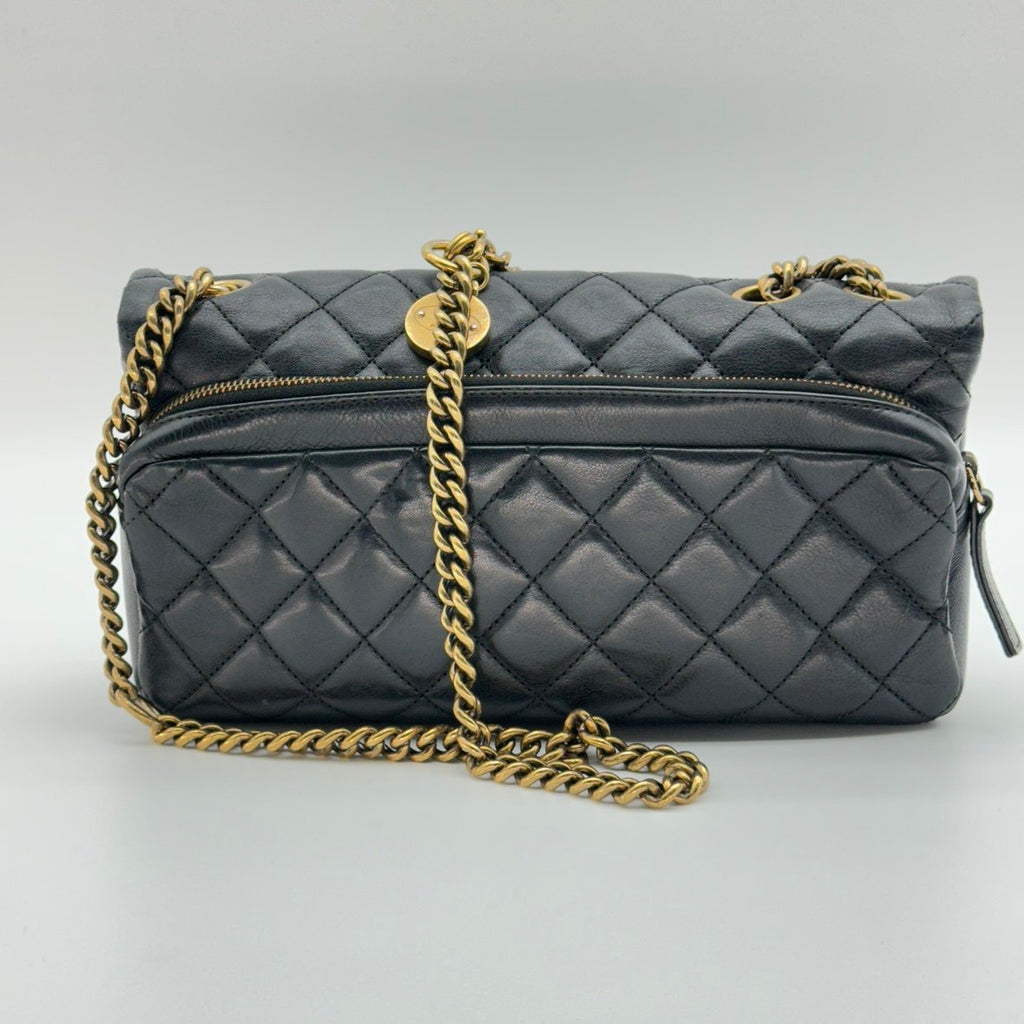 CHANEL A67488 chain shoukder bag ambskin Gold Tone Metal Single Flap