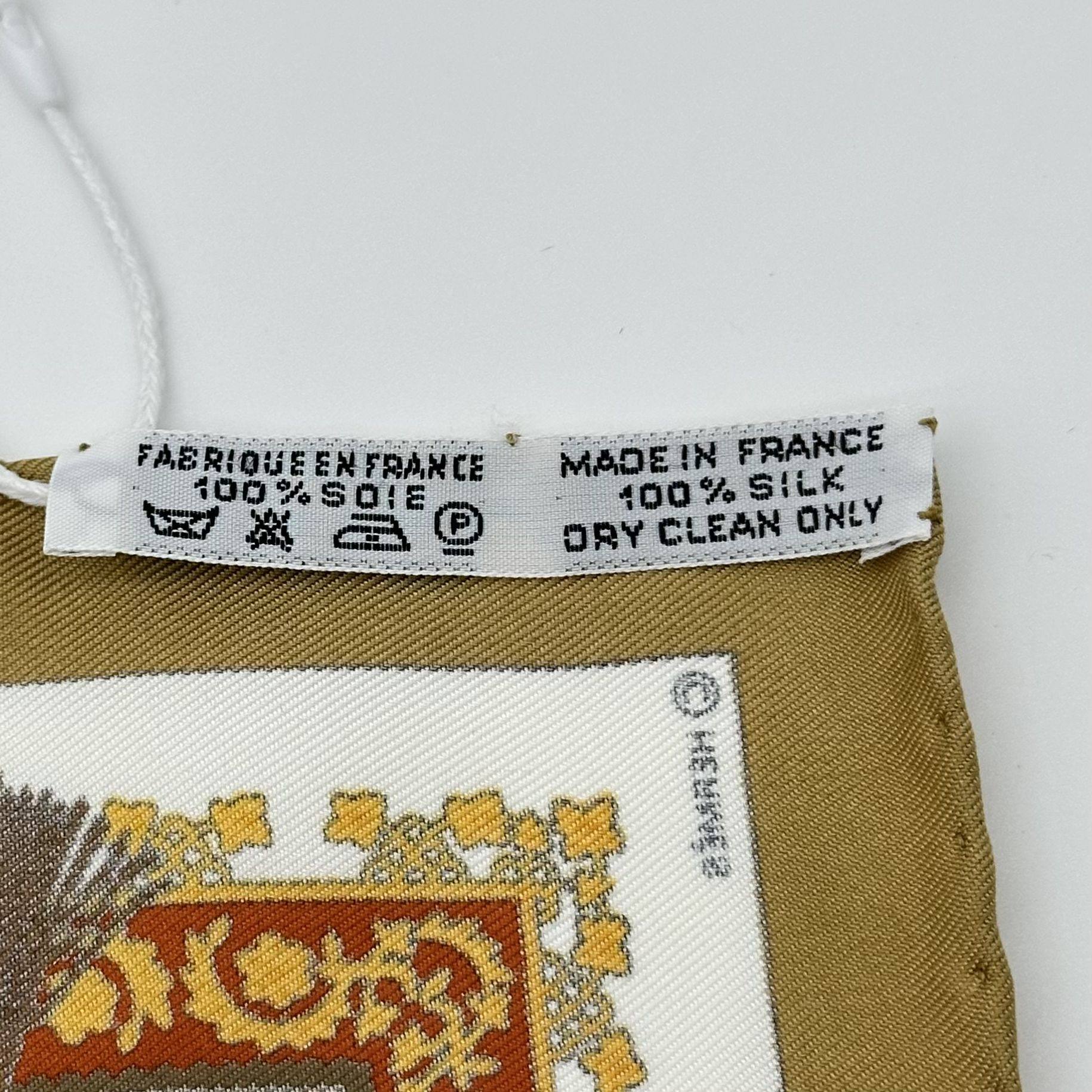 Hermes Carre 45 Petit Scarf 100%Silk