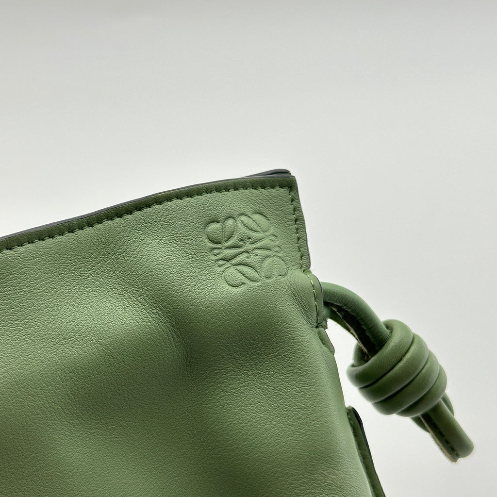 loewe flamenco mini calfskin green