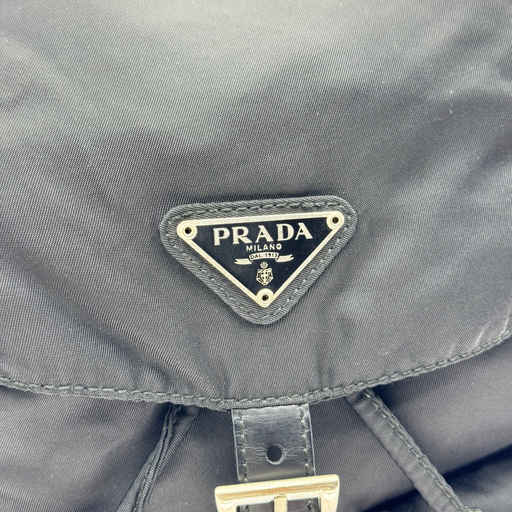 PRADA Tessuto Nylon Backpack Black