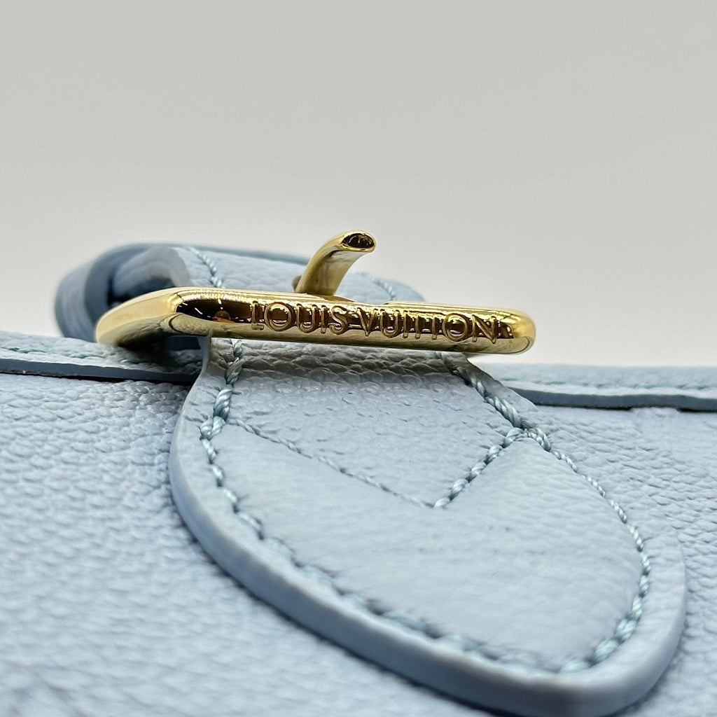 Louis Vuitton Nano Diane Monogram Empreinte Leather Crossbody Bag Blue M83592 RFID