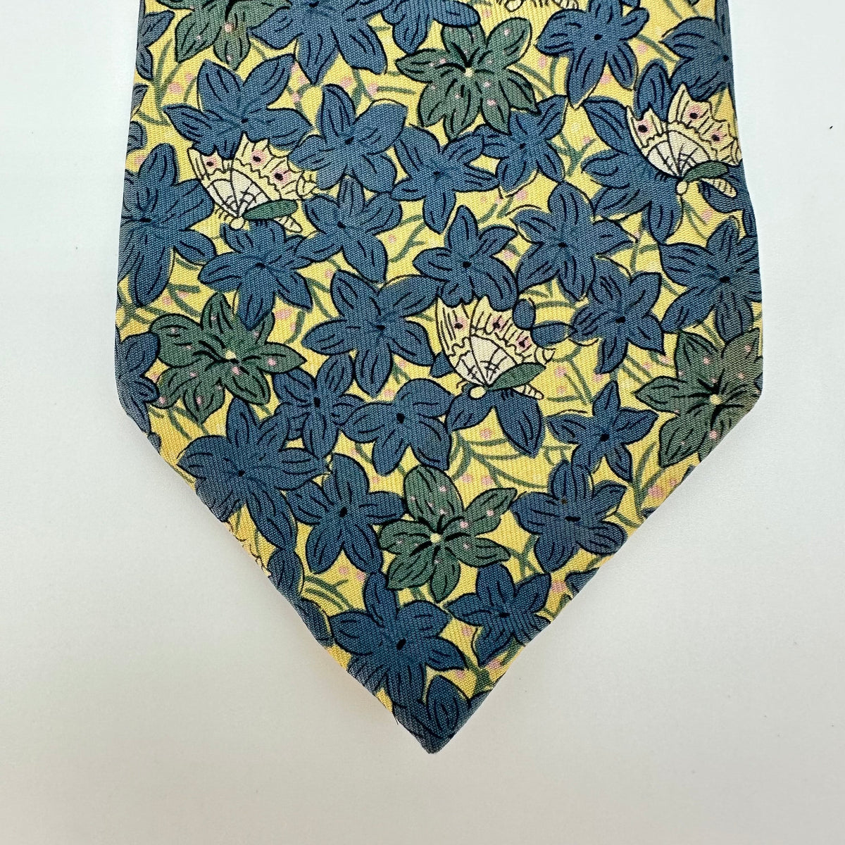 Cravate vintage en soie Hermès – Imprimé rétro classique Style professionnel élégant 100 % soie