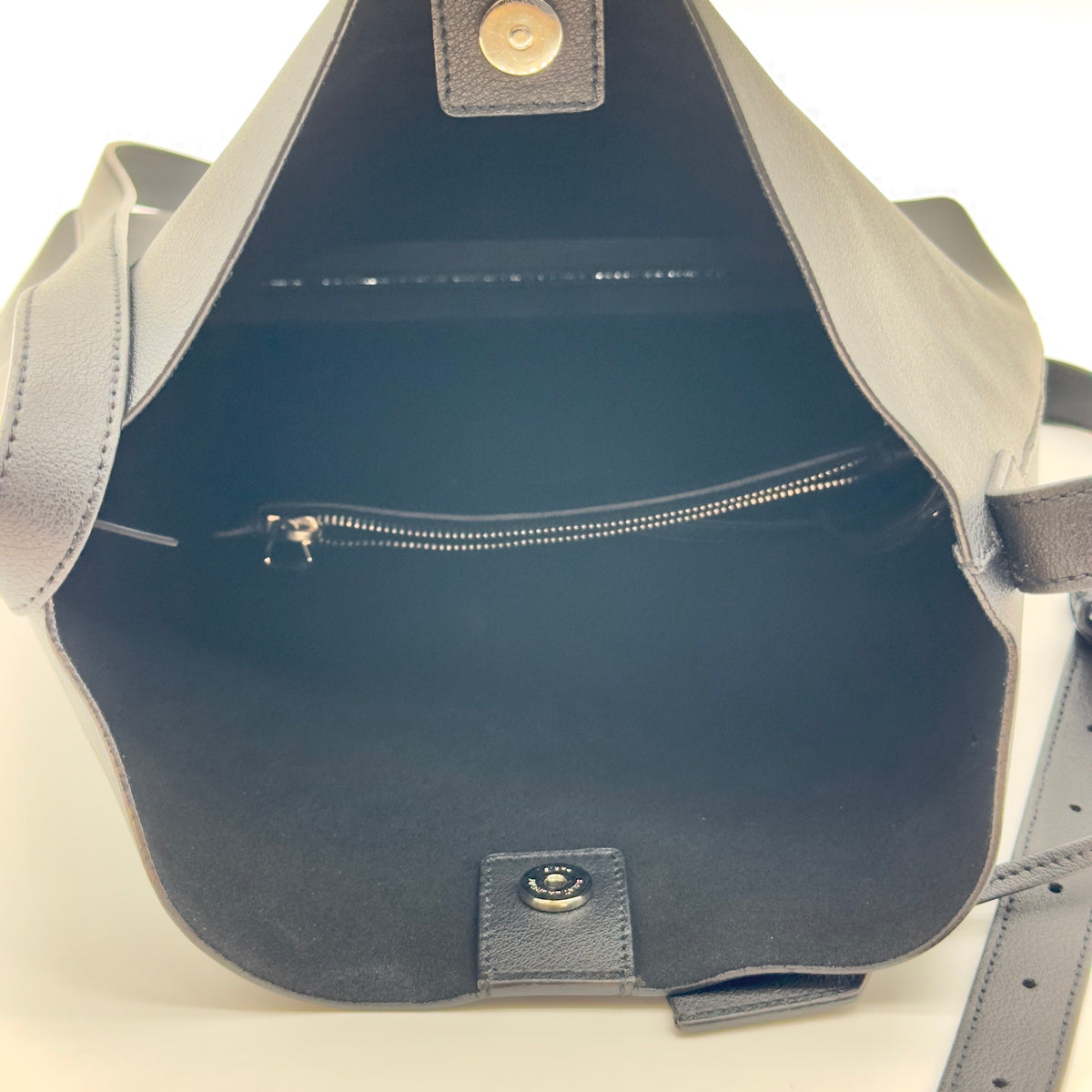 Saint Laurent Grained Leather Bold 27cm Black Crossbody Bag