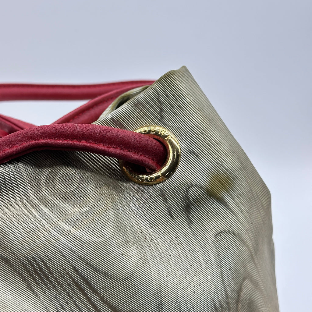 loewe tote bag nylon gold
