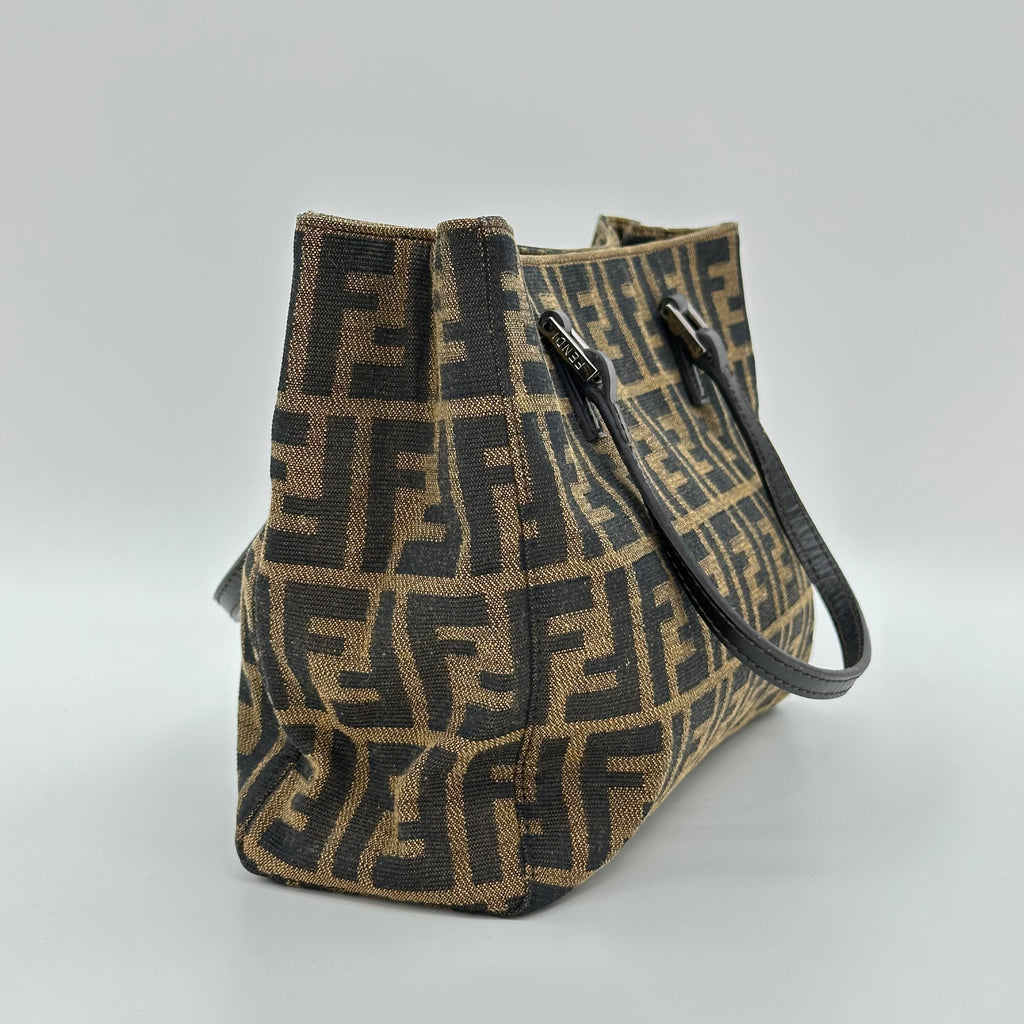 FENDI Zucca monogram tote bag handbag shoulder bag vintage
