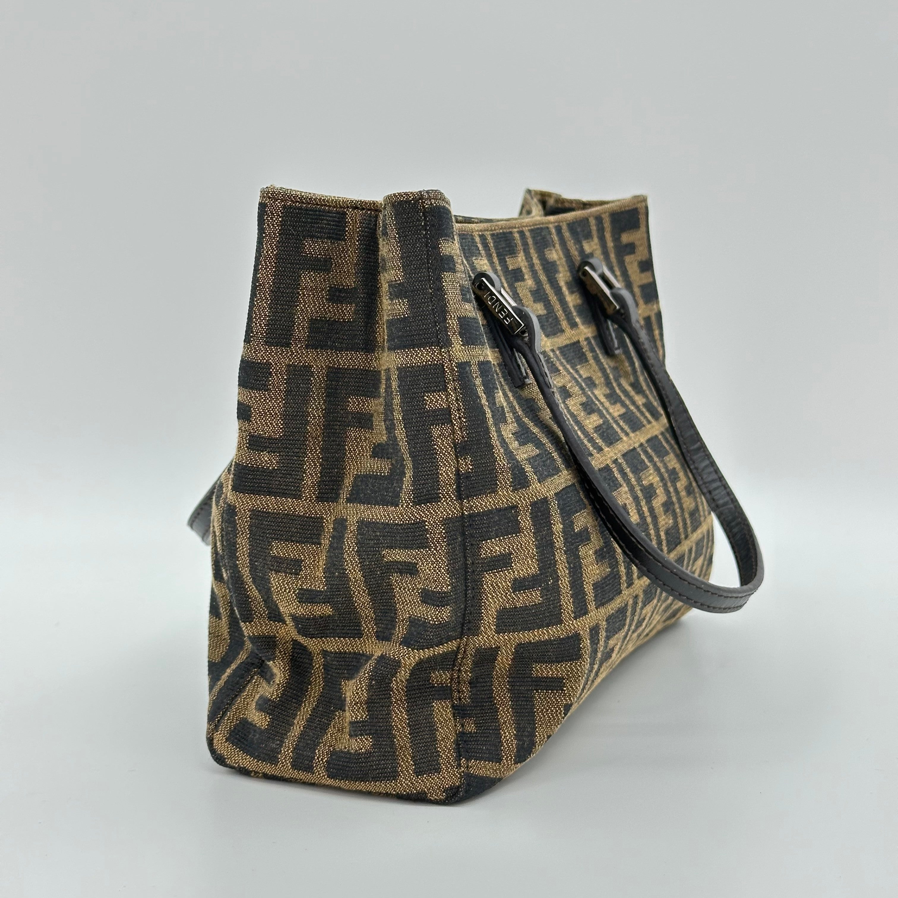 FENDI Zucca monogram tote bag handbag shoulder bag vintage