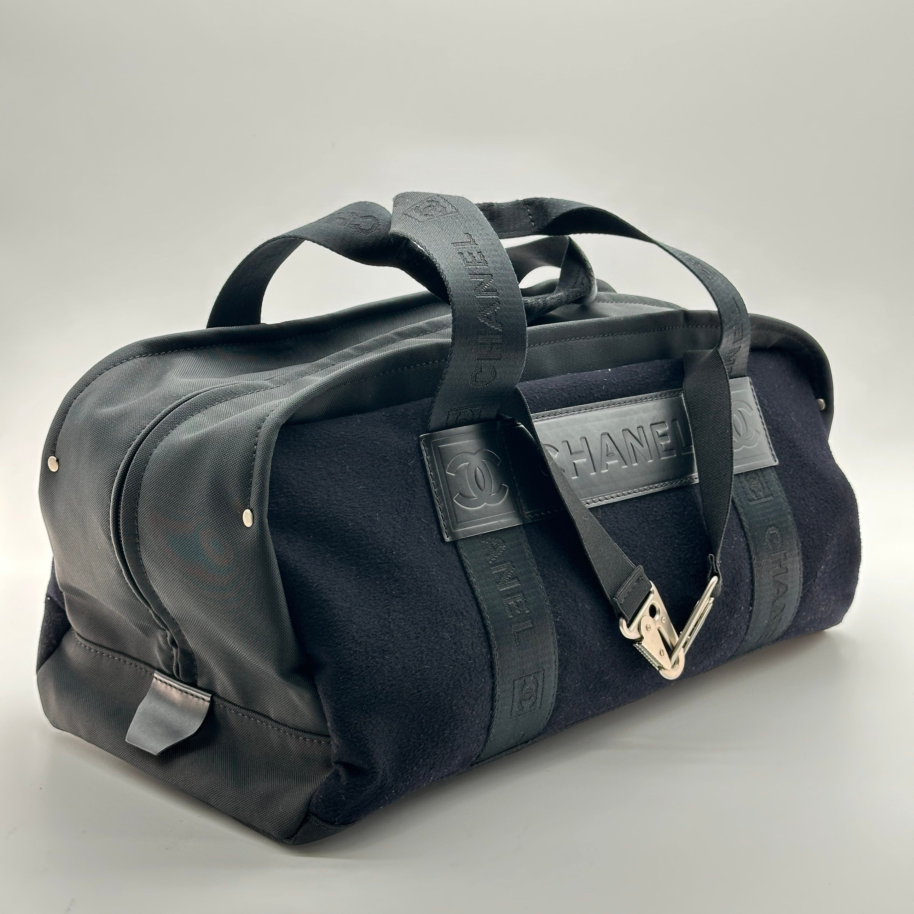 chanel boston bag black