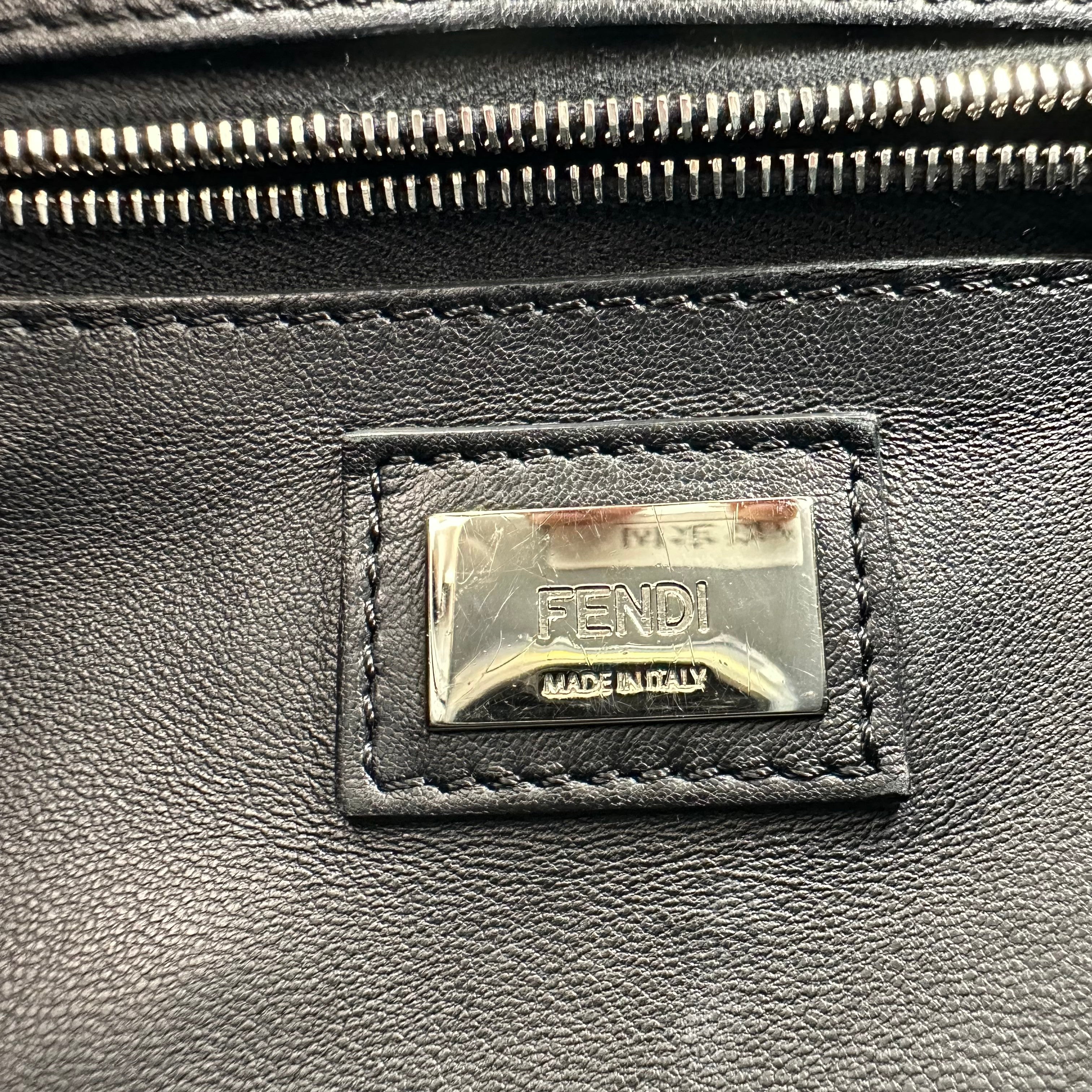 FENDI Peekaboo Handbag Shoulder Bag 2WAY Pearl