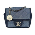 Chanel Mini Matlassse Denim Shoulder Bag