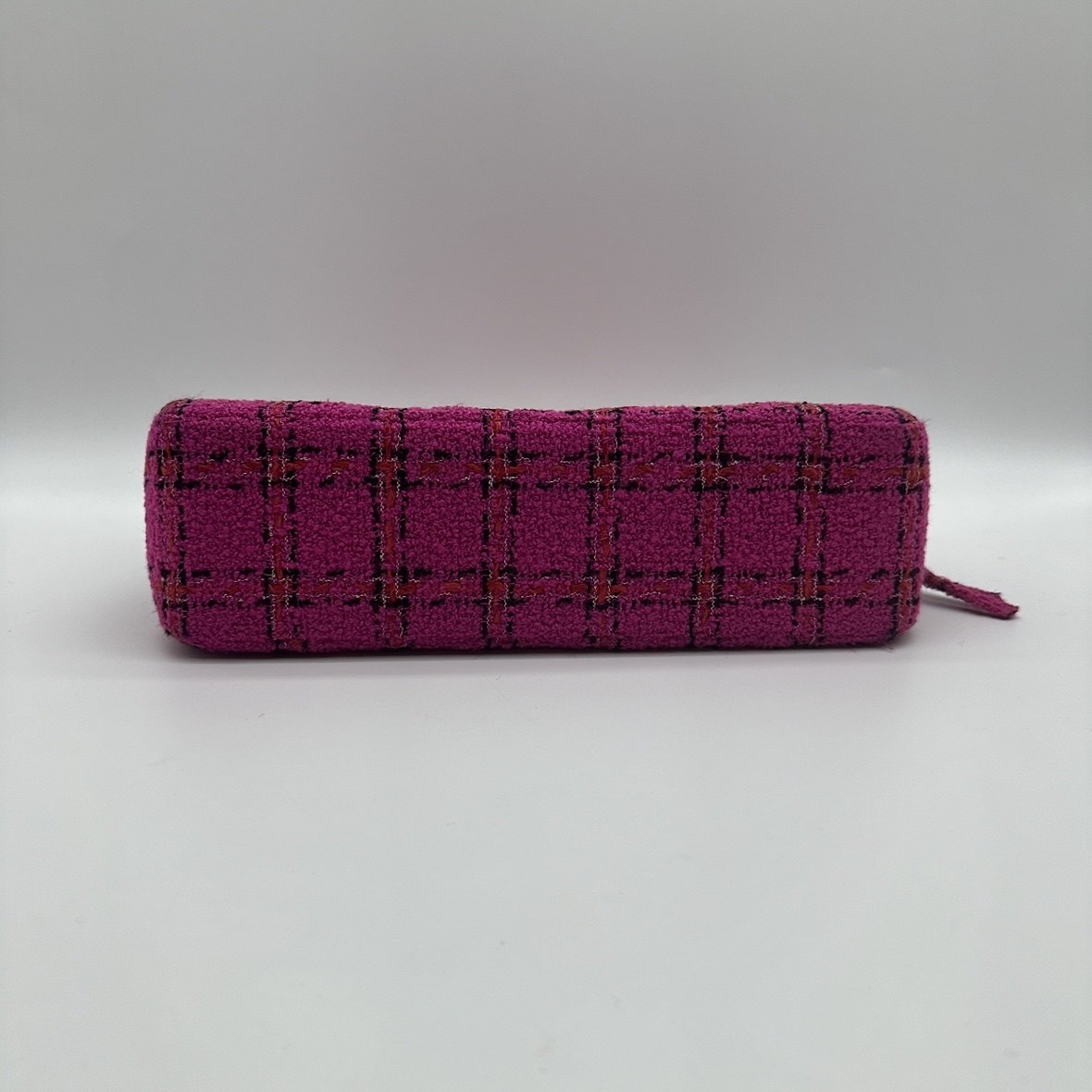 Chanel Vintage Tweed Pink Gold Chain Shoulder Bag