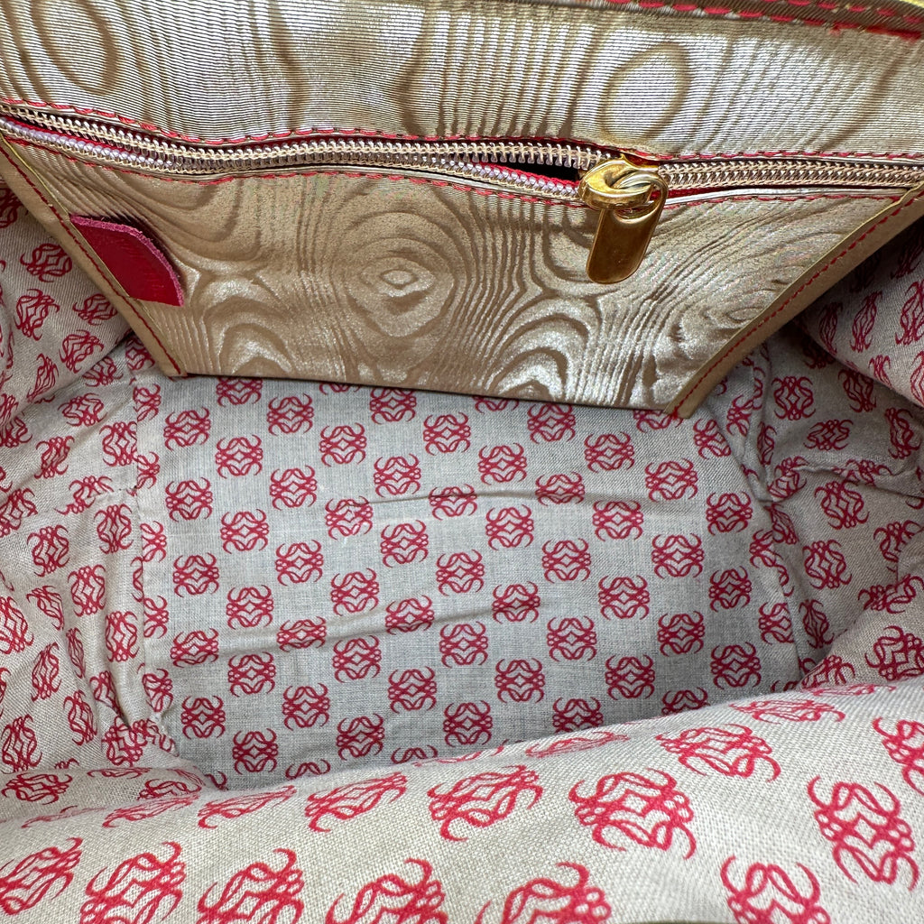 loewe tote bag nylon gold