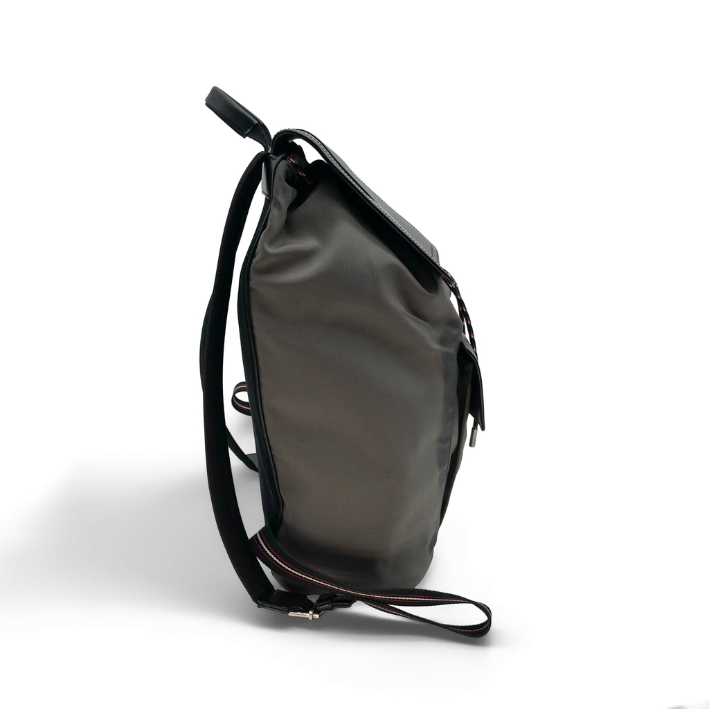 SAC A DOS DIOR HOMME MOTION EN NYLON GRIS ET CUIR NOIR GREY BACKPACK