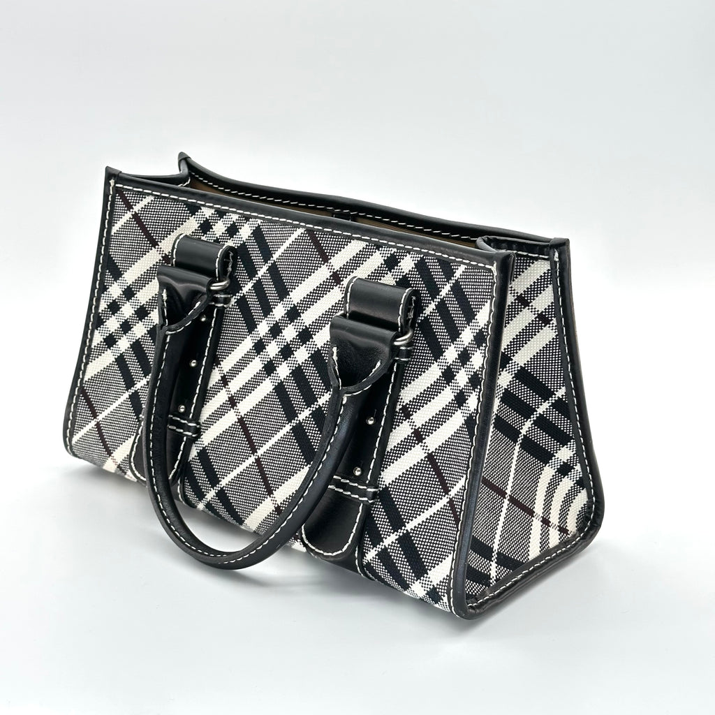 Burberry Belted handle handbag Nova check canvas