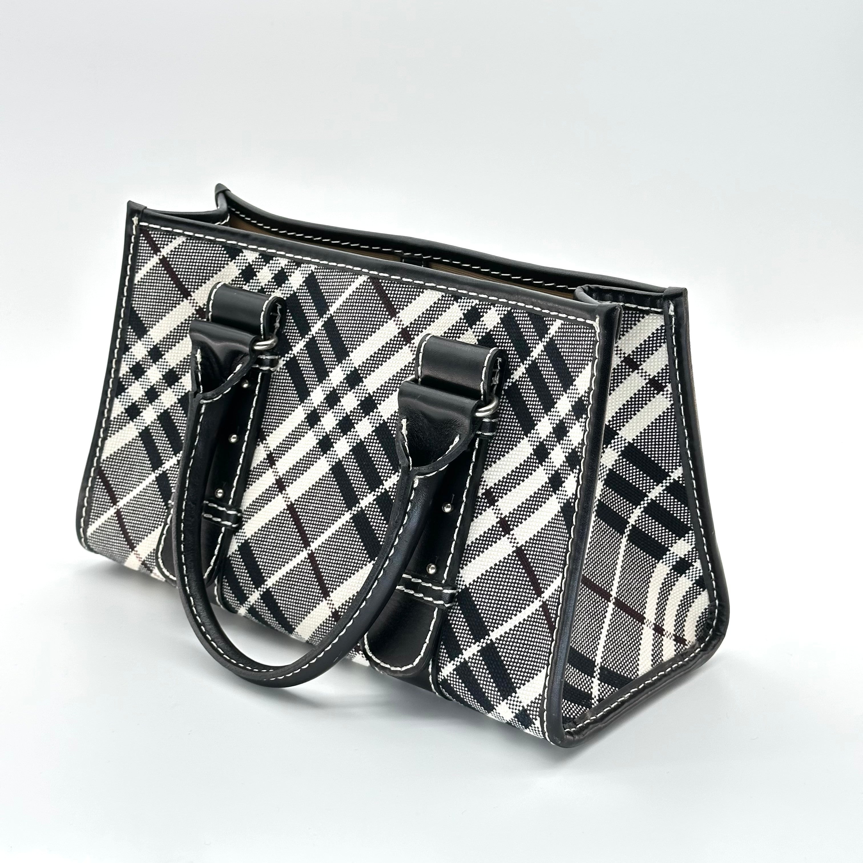 Burberry Belted handle handbag Nova check canvas