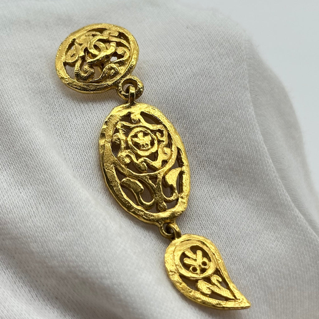 Chanel Dreamcatcher Pendant Ear Clips