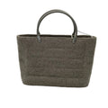 Chanel Mini Canvas Tote Bag Beige Matte Silver Hardware Vintage 5 Series