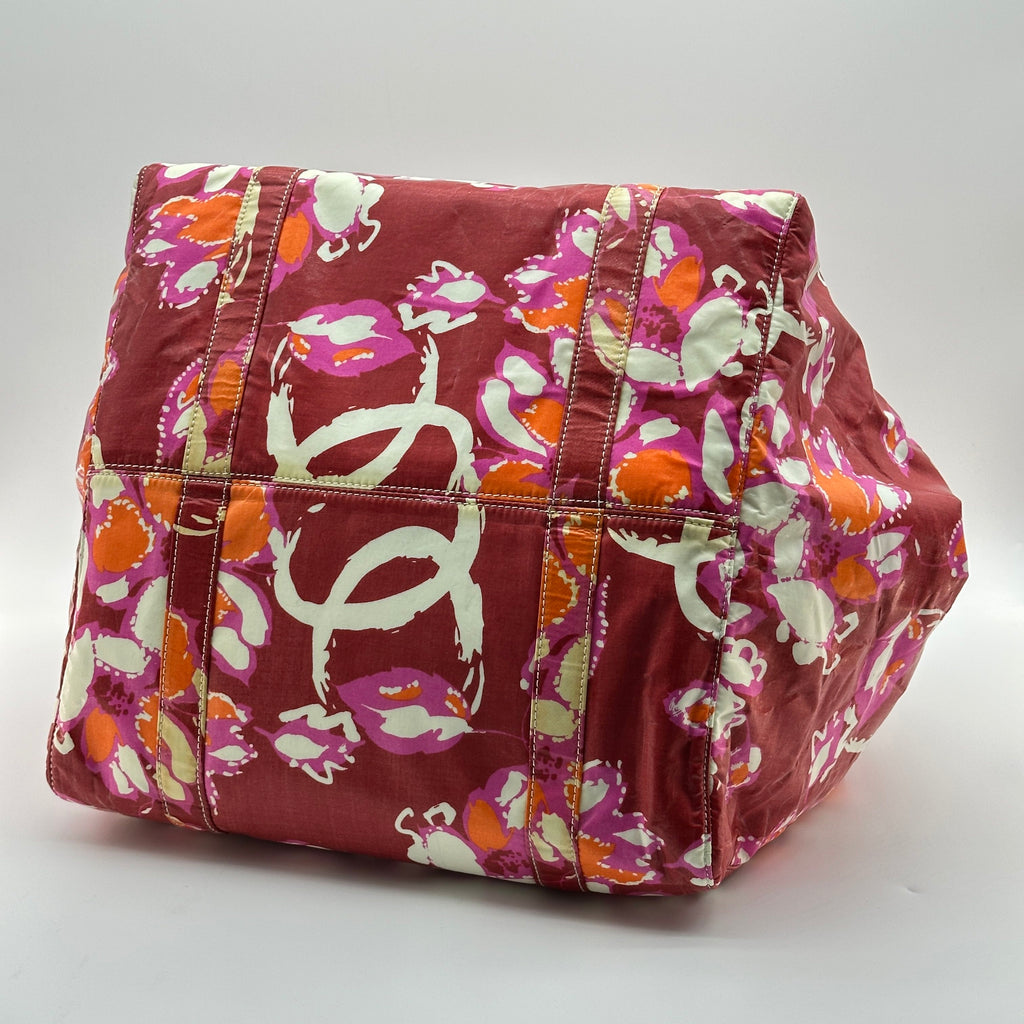 Chanel High Summer CC Print Patent Leather Multicolor Tote Bag