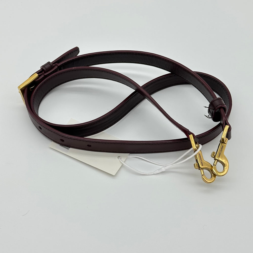Yves Saint Laurent Sac à main 2 voies en cuir YSL LE 37 Violet 749036
