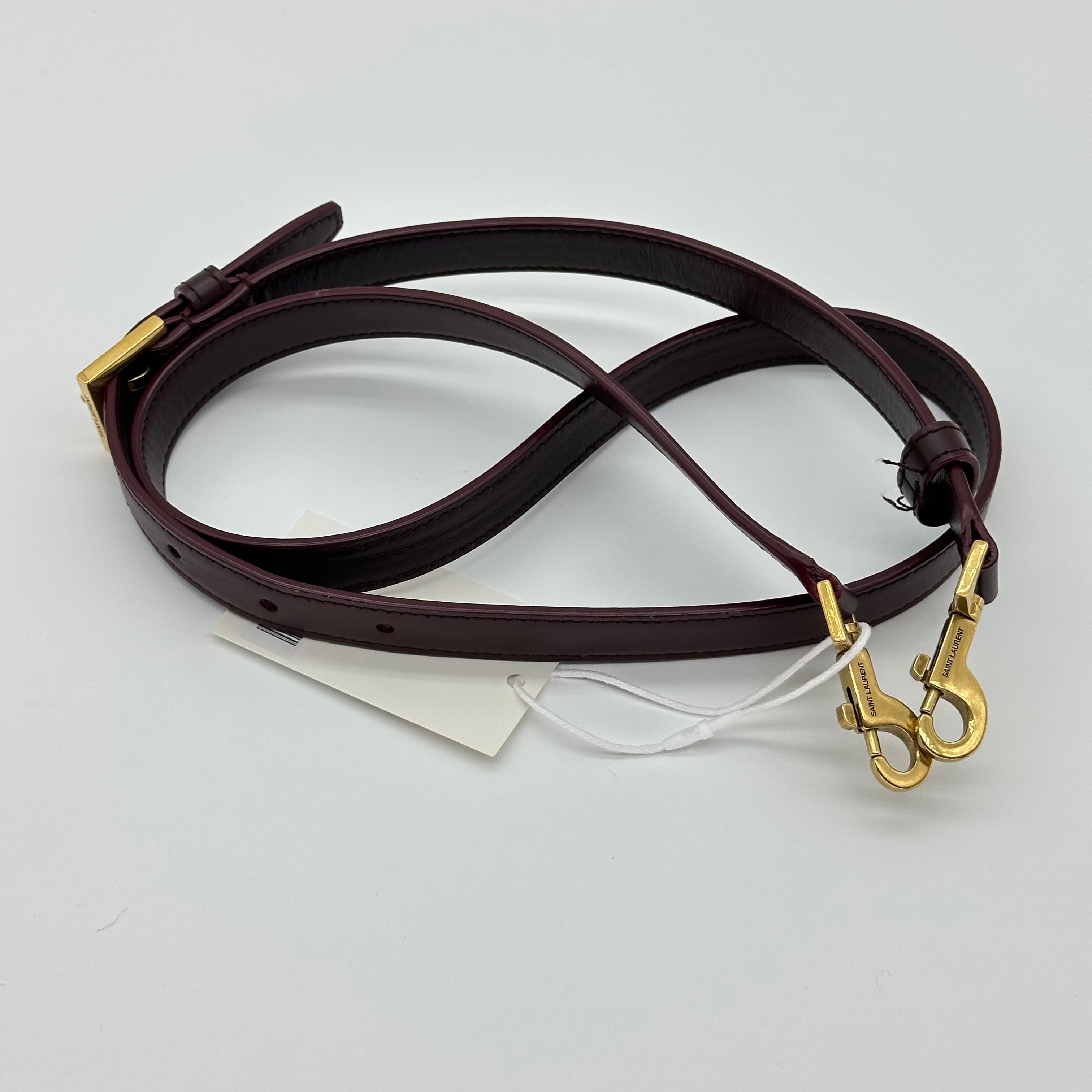 Yves Saint Laurent Sac à main 2 voies en cuir YSL LE 37 Violet 749036
