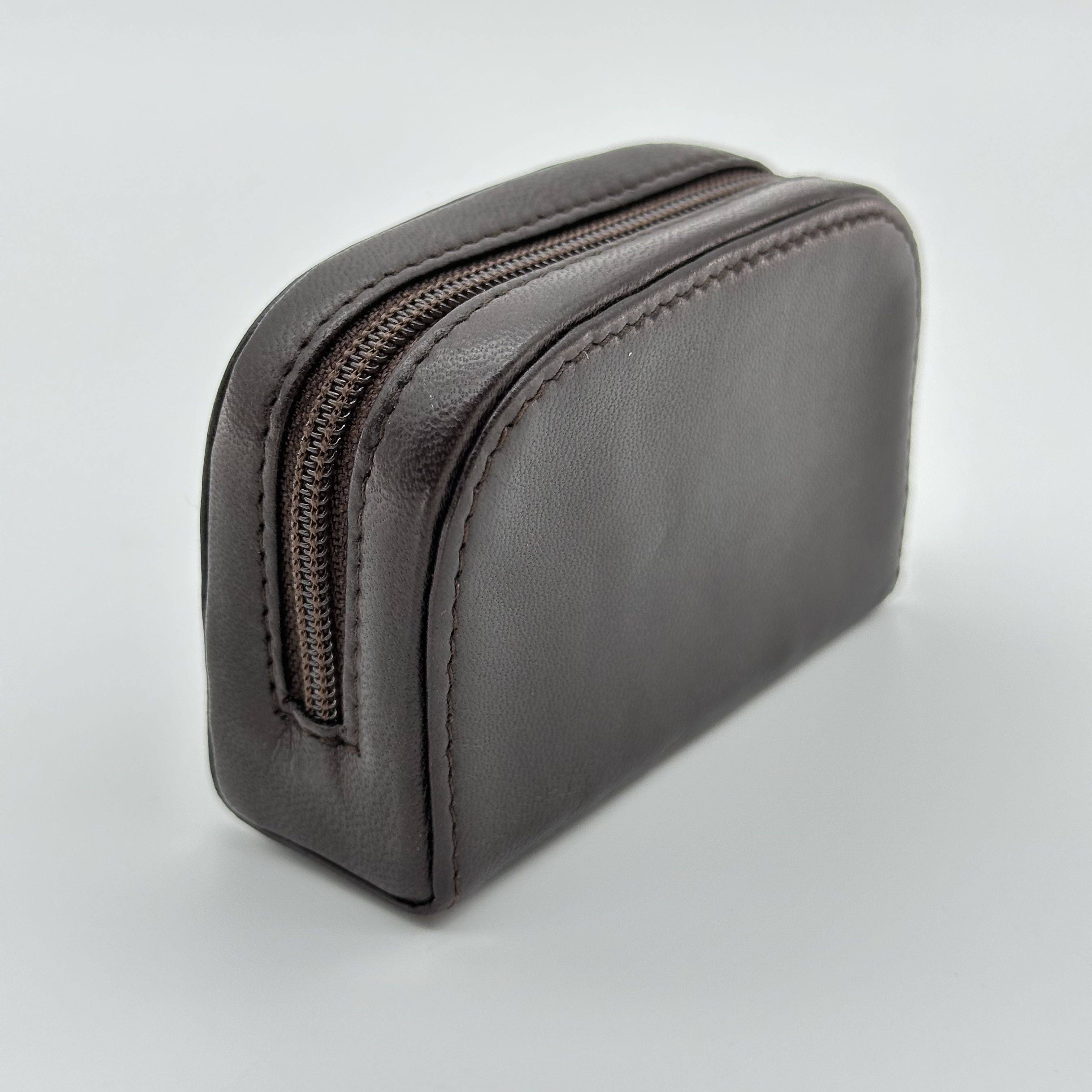 Loewe Anagram Classic Logo Lamb Leather Zip Coin Case Coin Purse