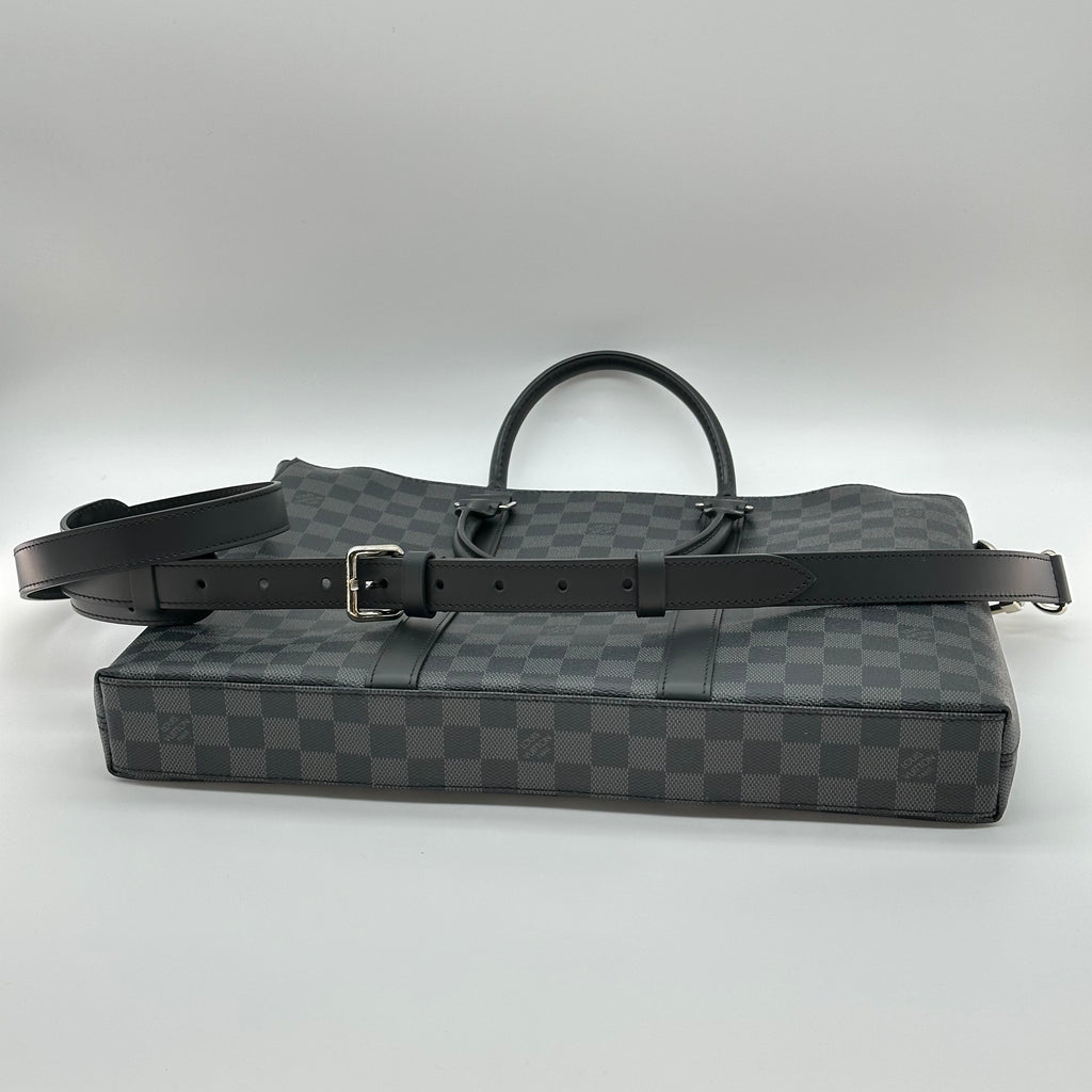 Louis Vuitton N40024 Anton Briefcase Business Bag Canvas RFID