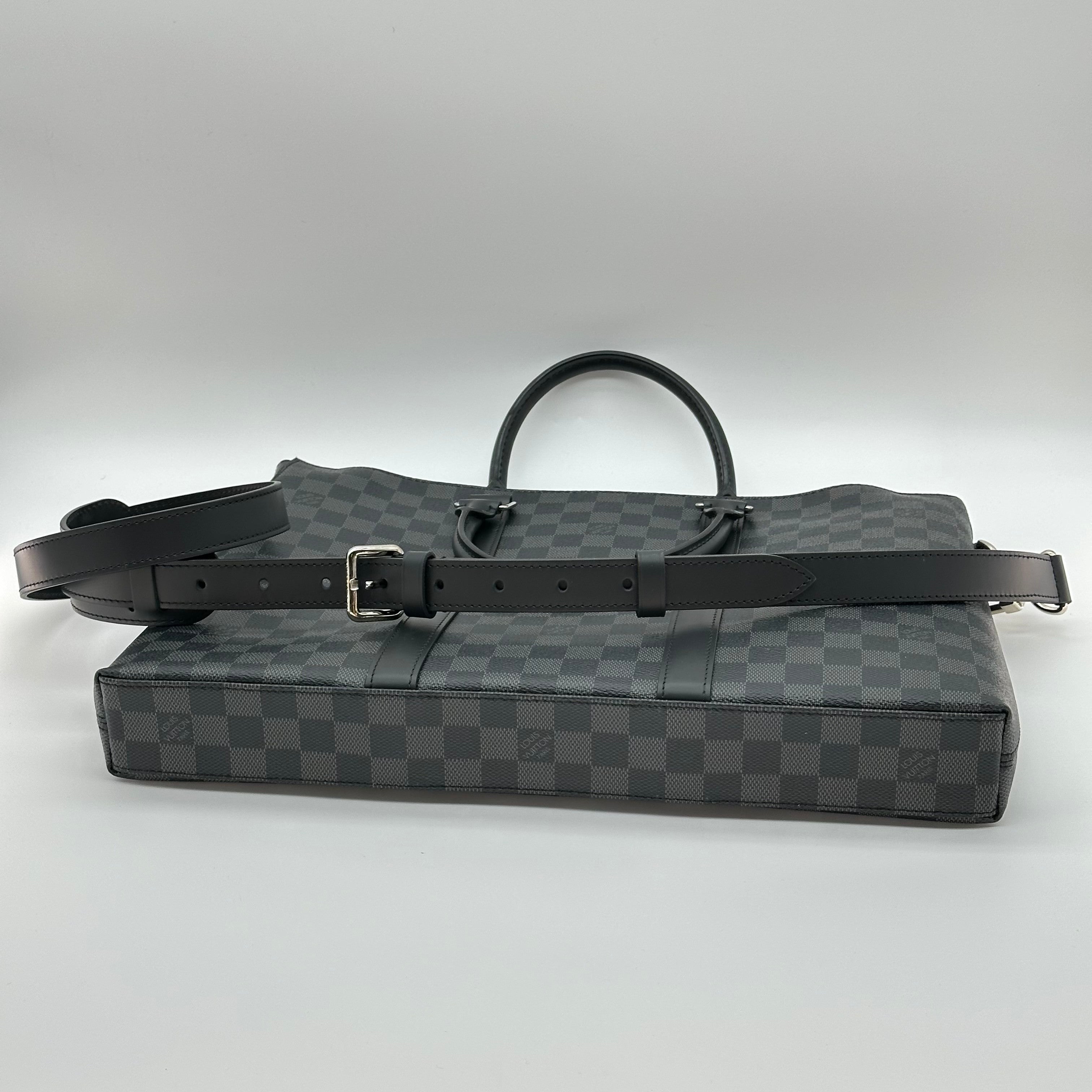 Louis Vuitton N40024 Anton Briefcase Business Bag Canvas RFID