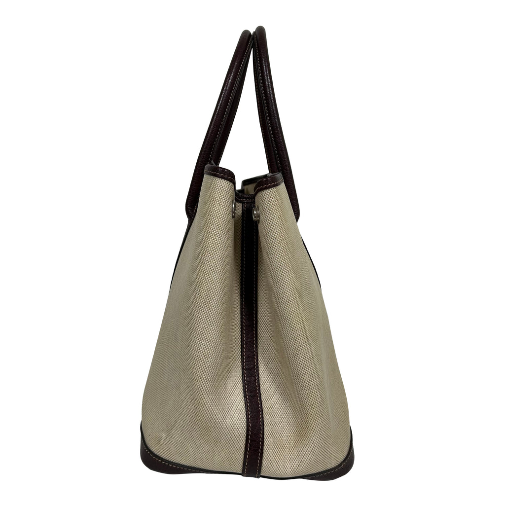 Hermes Garden Party 36 PM Canvas Tote Bag Kapazität Schultertasche