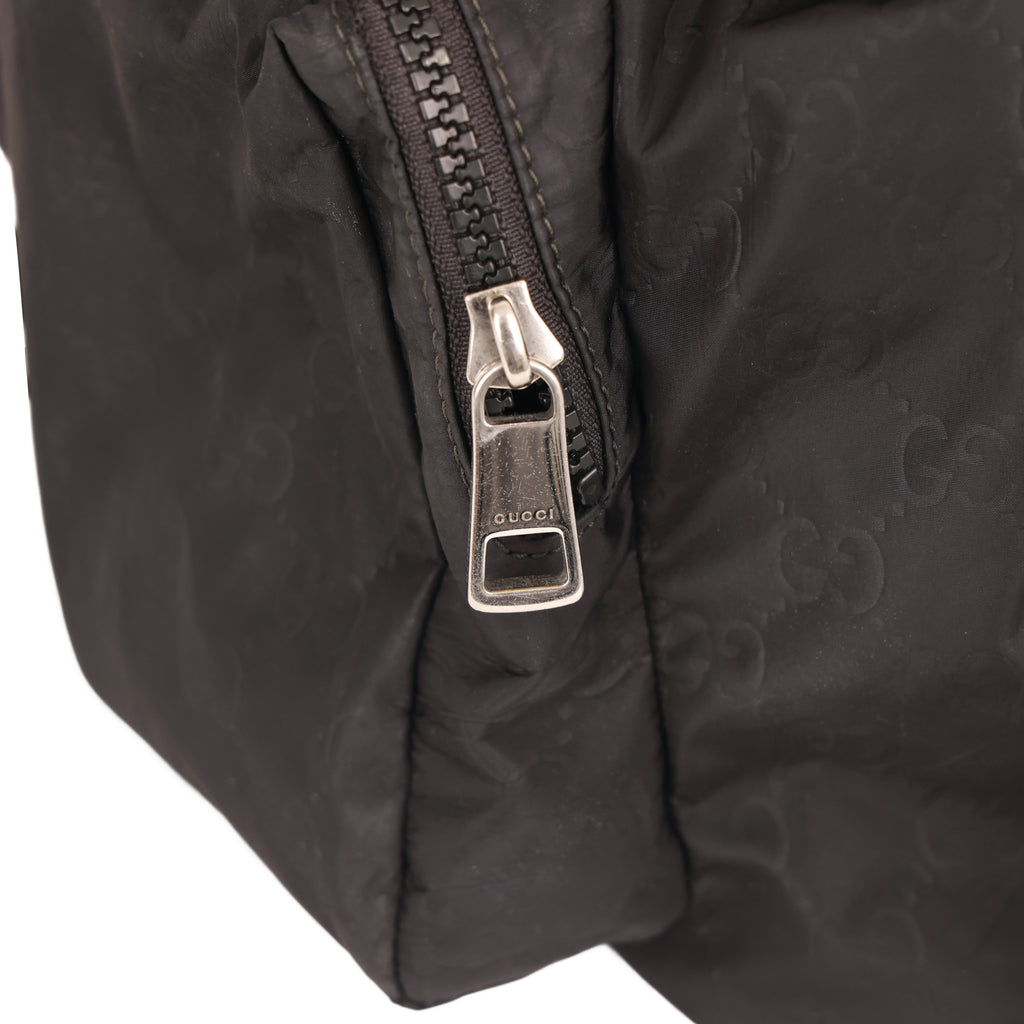 Gucci GG Nylon Backpack Drawstring Double Pocket Casual Bag