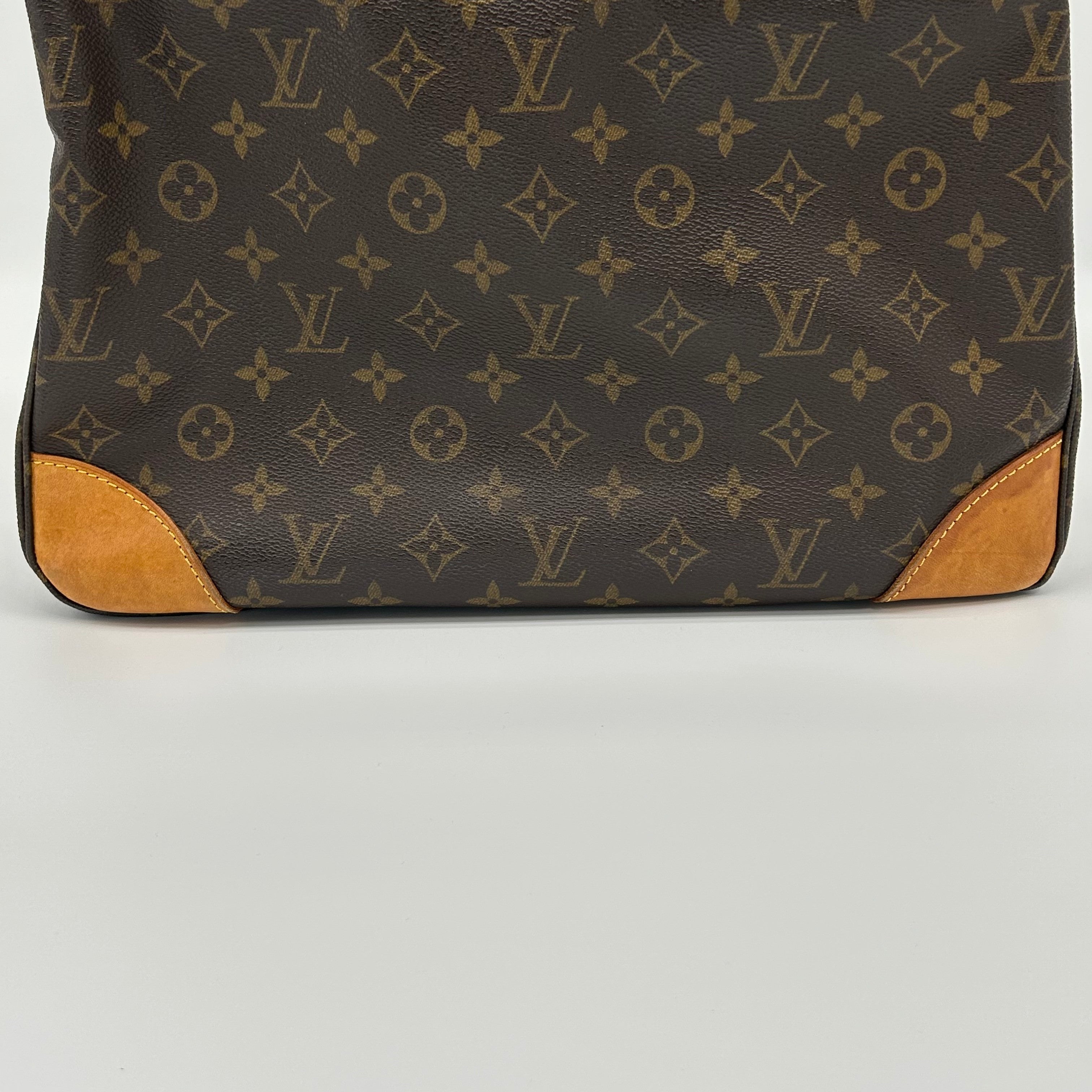 Louis Vuitton Monogram 帆布 Boulogne 小号单肩包 棕色涂层帆布 M51265