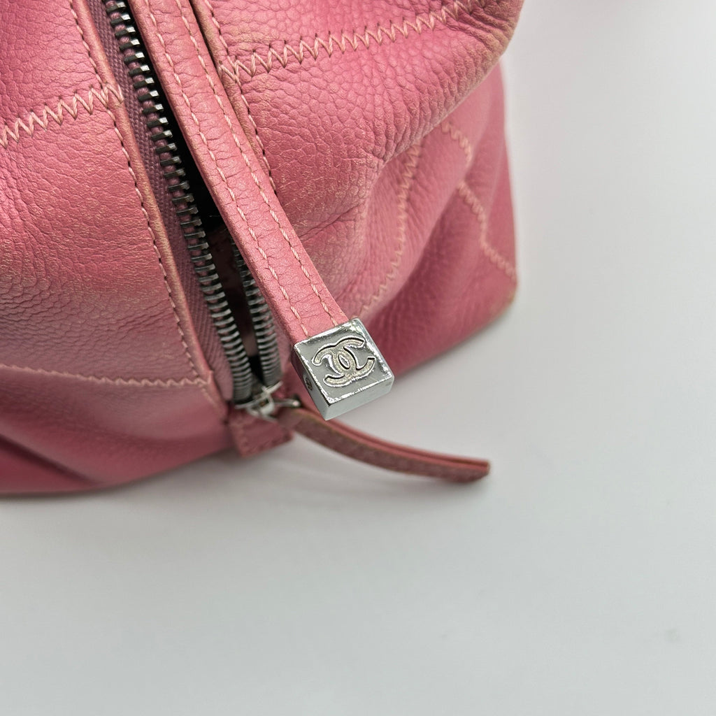 Chanel Choco Bar Caviar Leather Pink Handbag